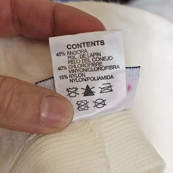 Kangol White Furgora Faux Fur Bucket Hat Y2K Small - Picture 6 of 6